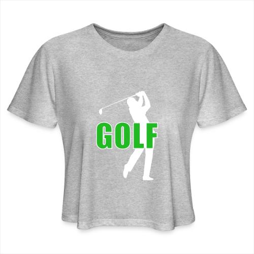 Golf: Classic Golf Motion - Women's Cropped T-Shirt