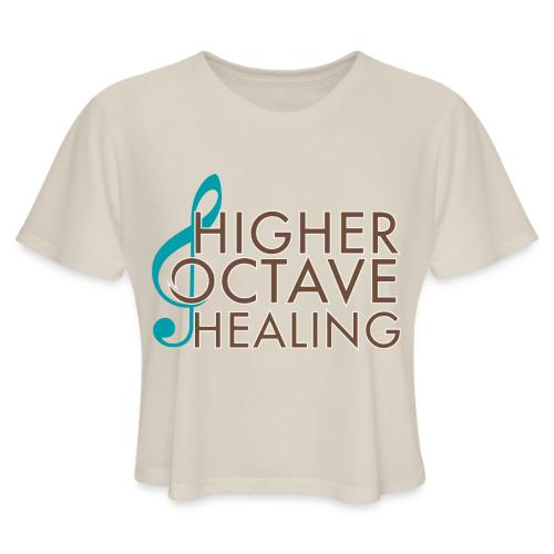 Higher Octave Healing Logo - Women's Cropped T-Shirt