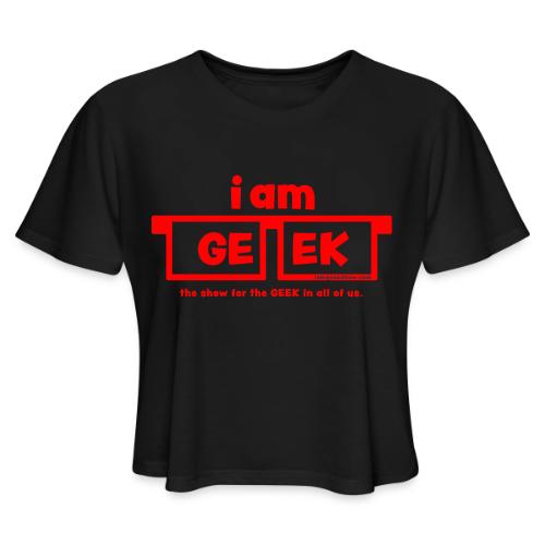 iamGEEK RED - Women's Cropped T-Shirt