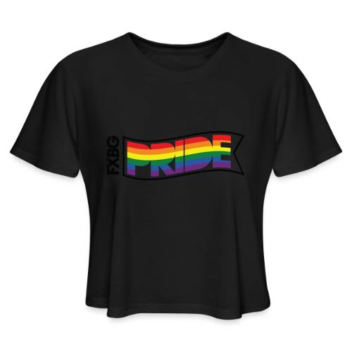 FXBG PRIDE Flag - Women's Cropped T-Shirt