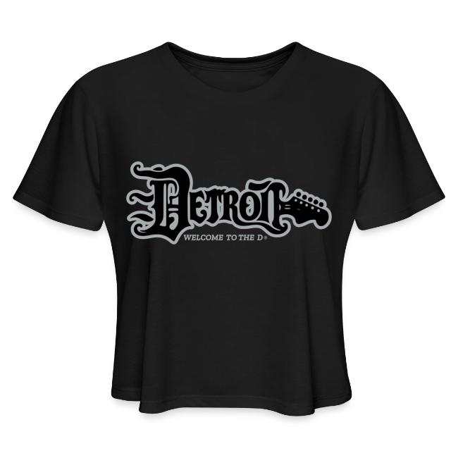 DETROIT GUITAR WTTD BLK SLR REG FONT