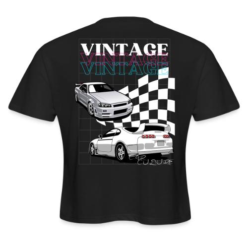 VINTAGE CAR CULTURE - Women's Cropped T-Shirt