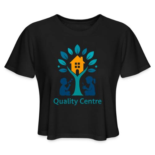 Quality Learning Center on Slim Fit Rib Women's - Women's Cropped T-Shirt