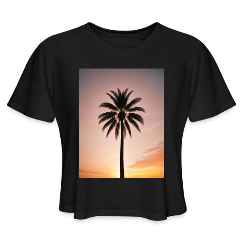 palm peace - Women's Cropped T-Shirt