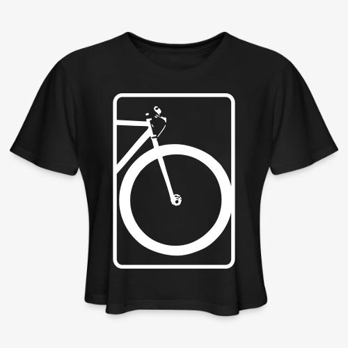 Front Wheel Forward - Women's Cropped T-Shirt