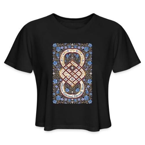 Forever Entwined Eternally Yours Infinity Knot T-S - Women's Cropped T-Shirt