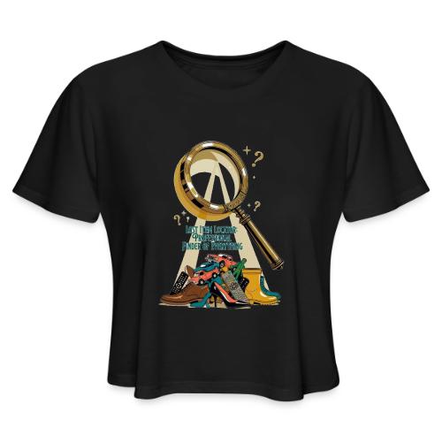 Lost Item Locator T Shirt, Professional Finder Mug - Women's Cropped T-Shirt