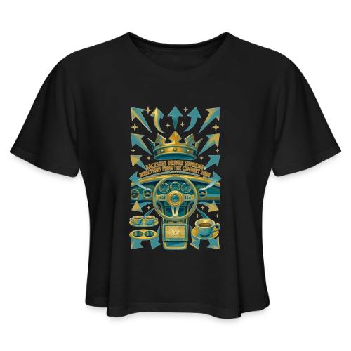 Backseat Driver T Shirt, Funny Dad Gift - Women's Cropped T-Shirt