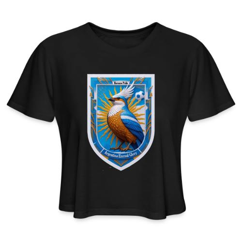 Argentina Hornero Pride T Shirt, Football Gift - Women's Cropped T-Shirt