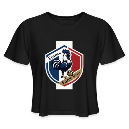 France Rooster T-Shirt, Bleu-Blanc-Rouge gift - Women's Cropped T-Shirt