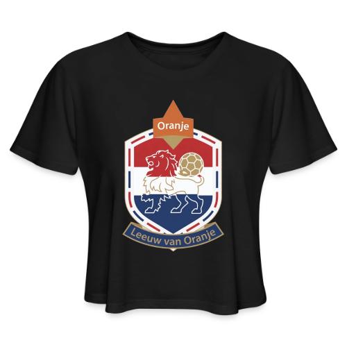 Netherlands Lion Crest T-Shirt, Dutch Badge Gift - Women's Cropped T-Shirt