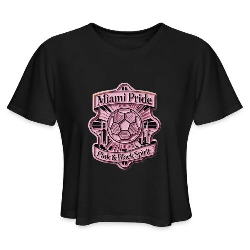 Miami City Pride T Shirt, Vibrant City Pride Gift - Women's Cropped T-Shirt