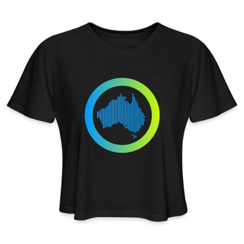 Gradient Symbol Only - Women's Cropped T-Shirt