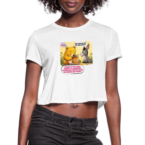 Honey Bear - Fire Tyrants - Women's Cropped T-Shirt