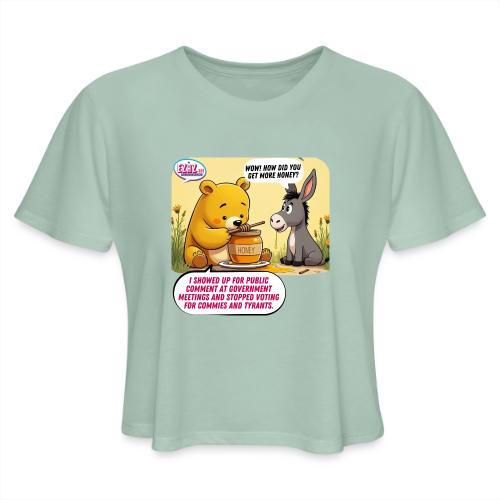 Honey Bear - Fire Tyrants - Women's Cropped T-Shirt