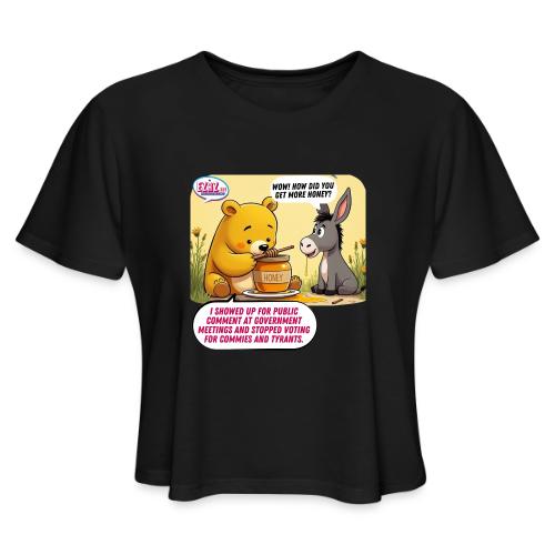Honey Bear - Fire Tyrants - Women's Cropped T-Shirt