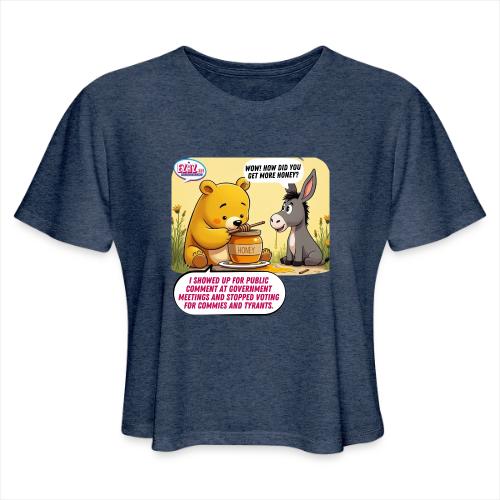 Honey Bear - Fire Tyrants - Women's Cropped T-Shirt