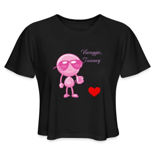 Smoon City_Viareggio Tuscany Pink - Women's Cropped T-Shirt