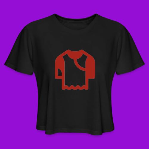 Logo outline - Women's Cropped T-Shirt