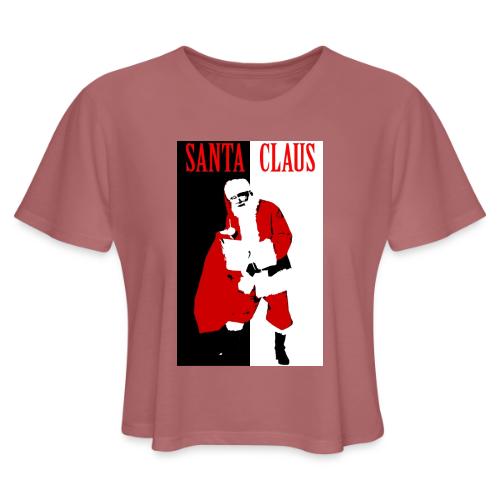 Santa Gangster - Women's Cropped T-Shirt
