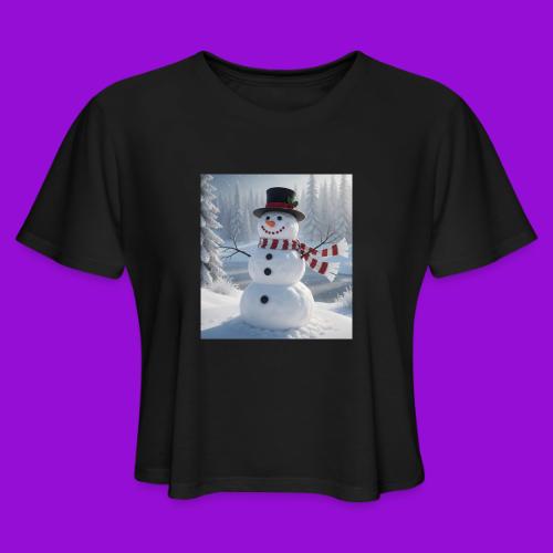 Frosty - Women's Cropped T-Shirt
