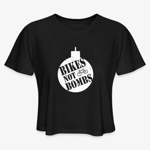 Bikes Not Bombs - Women's Cropped T-Shirt