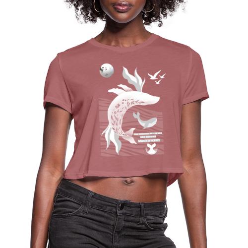The Wonders Of The Sea - Women's Cropped T-Shirt