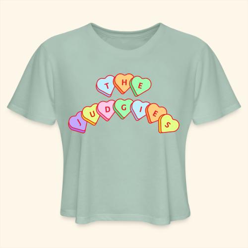 The Judgies Candy Hearts - Women's Cropped T-Shirt