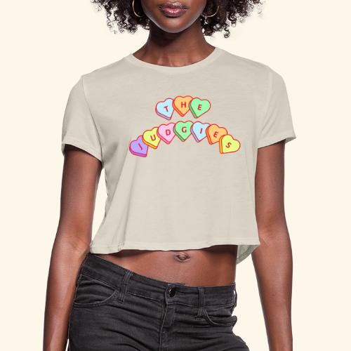 The Judgies Candy Hearts - Women's Cropped T-Shirt