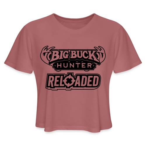 Big Buck Hunter Reloaded - Black - Women's Cropped T-Shirt