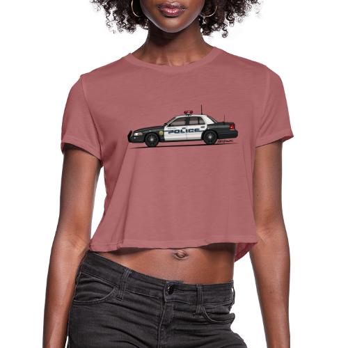design crown vic menifee police - Women's Cropped T-Shirt
