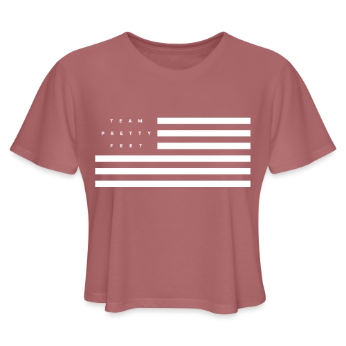 TPF Flag - Women's Cropped T-Shirt