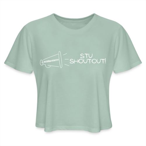 DCOMmentaries Stu Shoutout (White) - Women's Cropped T-Shirt