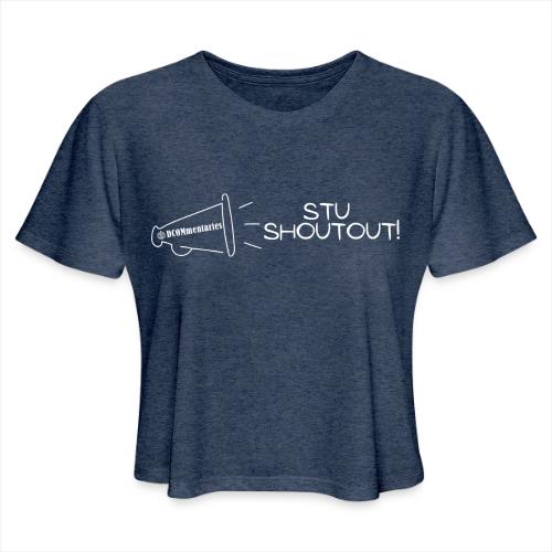 DCOMmentaries Stu Shoutout (White) - Women's Cropped T-Shirt