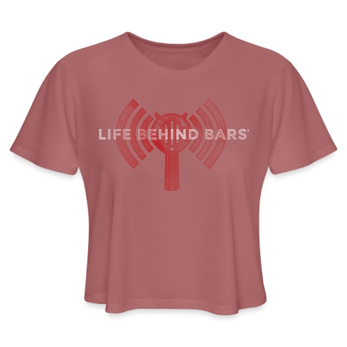 LBBPC Strainer Logo Red - Women's Cropped T-Shirt