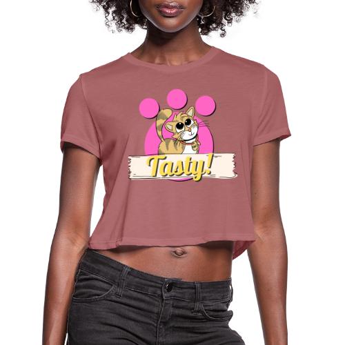 TomoTees Tasty - Women's Cropped T-Shirt
