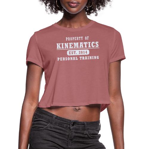 Property of light gray - Women's Cropped T-Shirt