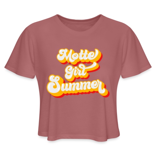 Motte Girl Summer! - Women's Cropped T-Shirt