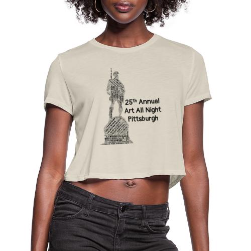 AAN Doughboy Black - Women's Cropped T-Shirt
