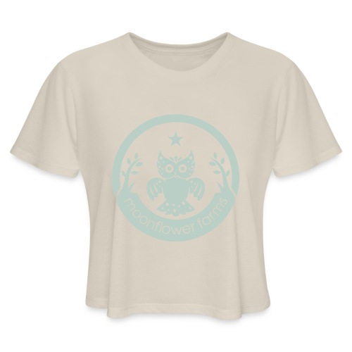 Moonflower Logo - Women's Cropped T-Shirt