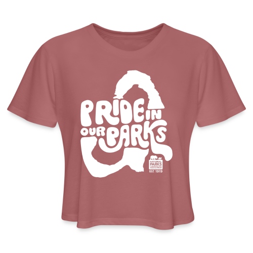 Pride in Our Parks Arches - Women's Cropped T-Shirt