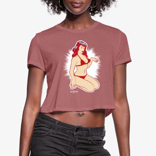 Pin-up Tribute - Women's Cropped T-Shirt