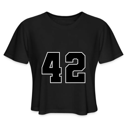 Varsity Number 42 Sports Style - Women's Cropped T-Shirt