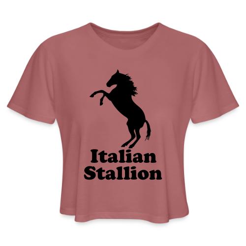 Italian Stallion - Women's Cropped T-Shirt
