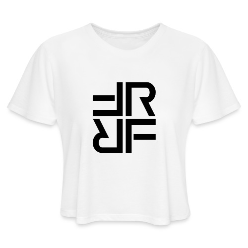 RF Logo Black - Women's Cropped T-Shirt