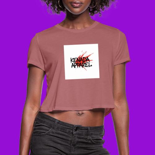 Kenada Apparel graffiti splash - Women's Cropped T-Shirt