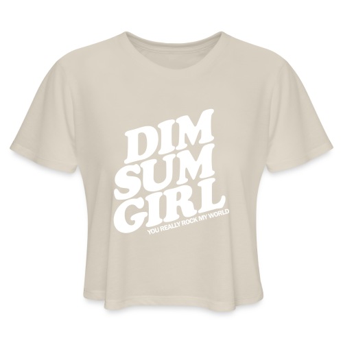 Dim Sum Girl white - Women's Cropped T-Shirt
