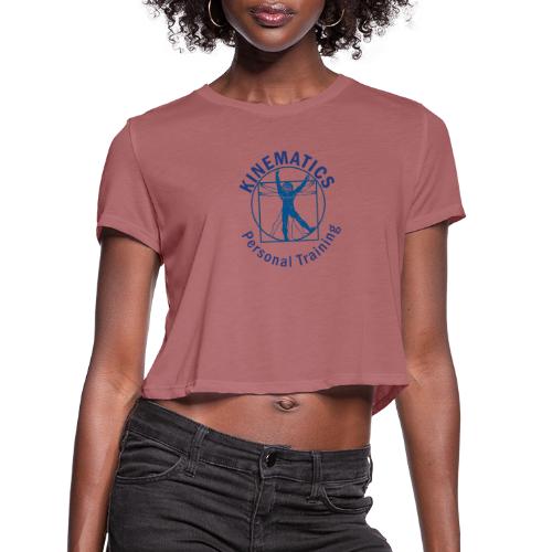 Logo with circle name - Women's Cropped T-Shirt