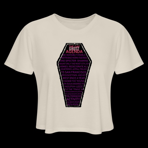 Gay Ghost Agenda - Women's Cropped T-Shirt