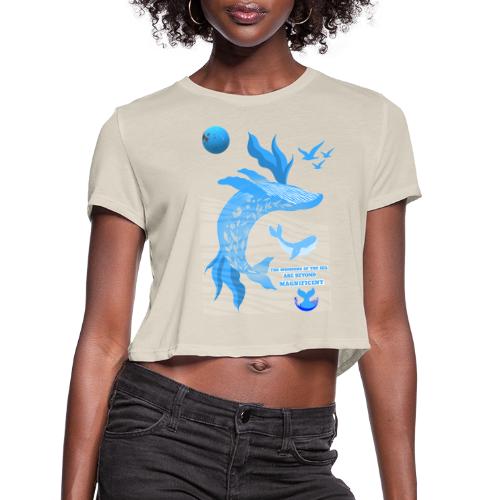 The Wonders Of The Sea - Women's Cropped T-Shirt